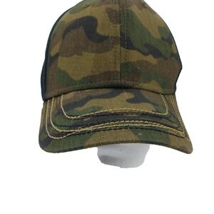 Pugs Gear Mens Camouflage Baseball Cap Black Two Tone Adjustable Hat Camo